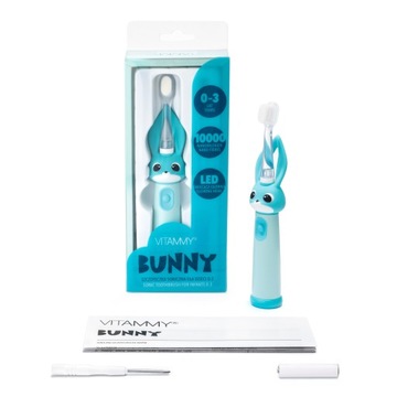 Зубная щетка Vitammy Bunny Light Blue Sonic для детей 0-3 лет со всего мира