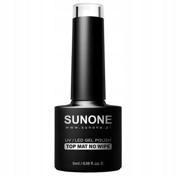 SUNONE HYBRYDA 5ML - TOP MAT NO WIPE LAKIER HYBRYDOWY MATOWY TOP