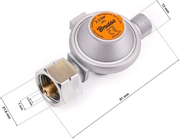 ГАЗОВЫЙ РЕДУКТОР 2,5 бар 8 кг/ч