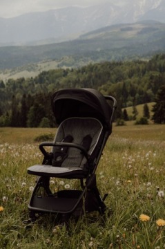 Zaffiro Вставка в коляску 85см AIR GRAPHITE LEAVES