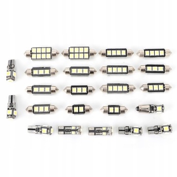23шт. Автомобильные светодиодные лампы белого цвета T10 Light