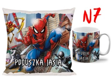 НАБОР КРУЖЕК + ПОДУШКА ЧЕЛОВЕКА-ПАУКА + СВОБОДНОЕ ИМЯ N1