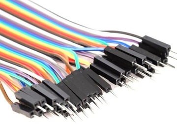 Провода соединительные кабели DuPont 40 шт. штекер-папа Arduino ESP FV
