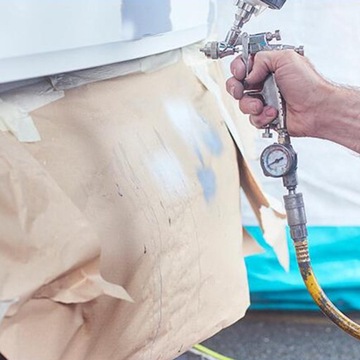 Wstępnie przyklejona taśma maskująca Taśma malarska w rolce 15M Papier ochronny Farba 55cm