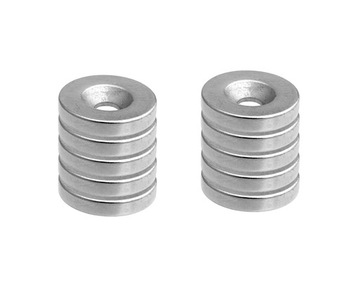 MAGNES NEODYMOWY 14x4 mm otw.8/4 POD WKRĘT 10szt