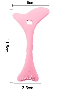 PRZYRZĄD SILIKONOWY DO MALOWANIA OCZU EYELINER SZABLON DO MAKIJAŻU 4w1