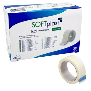 Przylepiec włókninowy na rolce 1,25cm x 5m 24szt. SOFTplast Zarys