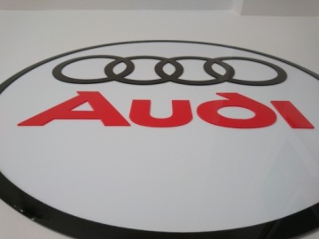 Логотип Audi на стене, подарок мужу, парню, дому, гаражу
