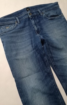 Boss Hugo Boss spodnie proste jeansowe stretch 36/32