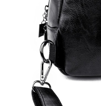 PLECAK DAMSKI PLECACZEK MIEJSKI DO SZKOŁY PRACY EKO SKÓRA VINTAGE TORBA 2W1