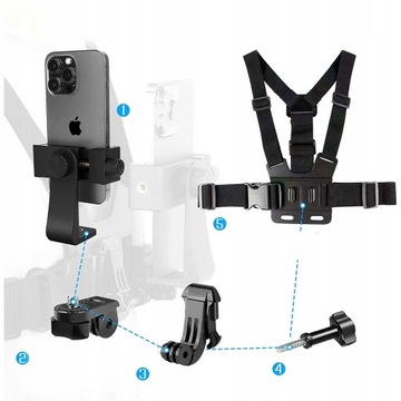Нагрудное крепление для ремня безопасности для телефона Gopro