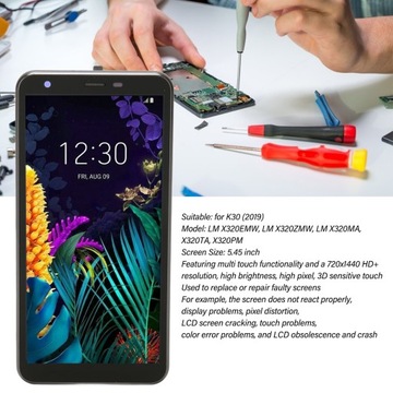 lcd display touch digitizer assembly with frame 5.45 inch phone screen repl