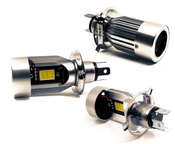 H4 СВЕТОДИОДНАЯ ЛАМПА 25ВТ МОТОЦИКЛ СКУТЕР ВЕРХ БЕЛЫЙ СИНИЙ