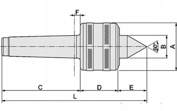 ПОВОРОТНЫЙ ТОКАРНЫЙ ЦЕНТР С ПОДШИПНИКАМИ MORSE MK2 MT2