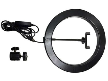 LAMPA FOTOGRAFICZNA LED OBRĘCZ RING 10cal + STATYW