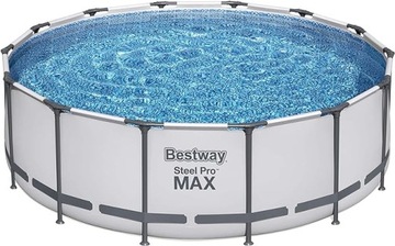 Basen Bestway Steel Pro MAX z pompą filtrującą Ø 427 x 84 cm