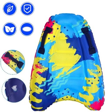 НАДУВНАЯ ДОСКА ДЛЯ ПЛАВАНИЯ 70 СМ МАТРАС С РУЧКАМИ