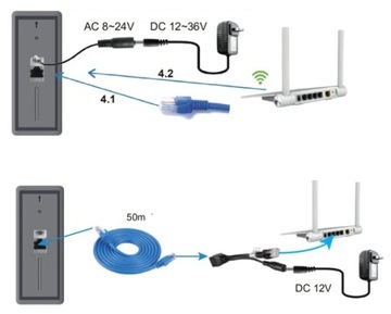 Видеодомофон KONX, IP-камера WiFi, ONVIF NVR 1080p