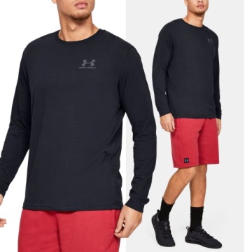 KOSZULKA UNDER ARMOUR LONGSLEEVE DŁUGI RĘKAW PRZEWIEWNA BAWEŁNA 1329585-001