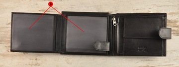 skórzany PORTFEL męski ALWAYS WILD skóra BAWOLA CZARNY karty dokumenty zap