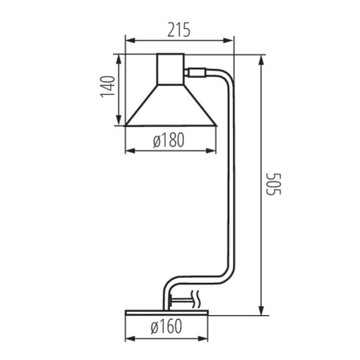 Kanlux NEDIA +LED 4W комплект черной настольной лампы
