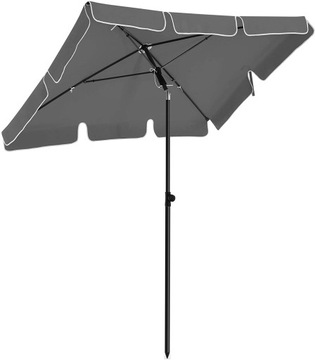 Parasol klasyczny Songmics szary 200 x 240 cm