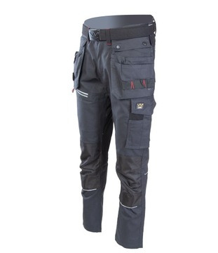 Spodnie robocze monterskie dekarskie stretch 58