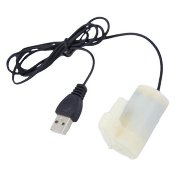 2x biała pompa prądu stałego USB do hydroponiki w akwariach