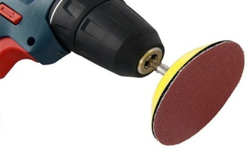ДИСК С ХВОСТОВИКОМ-ВЕЛКРО 150мм М14 ДЛЯ ШЛИФАШЛИФАТОРА, ДРЕЛИ, ОТВЕРТКИ