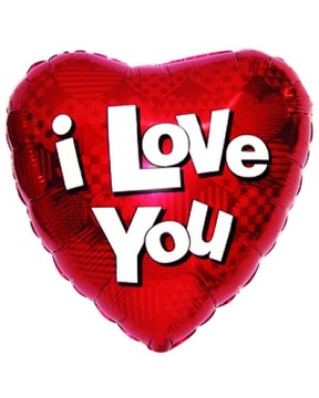 Balon foliowy serce I love you 18 cali