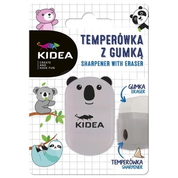 ТОЧИЛКА KIDEA С ЛАСТИКОМ BEARS MIX 89918