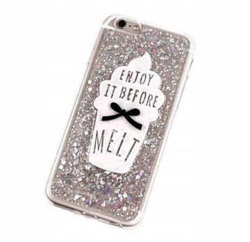 case etui obudowa huawei P20 srebrny brokat