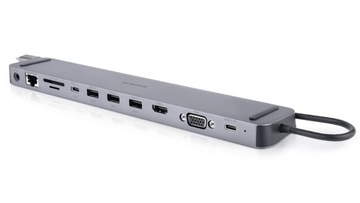 Док-станция, адаптер USB-C 11в1 REAL-EL