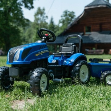 FALK New Holland Педальный трактор, большой прицеп