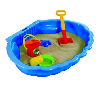 Песочница для бассейна SHELL 2в1, закрытая, 2 части