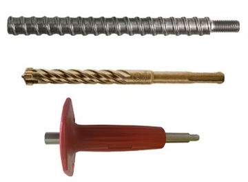 Монтажный комплект буровой установки ВИНТ + ГАЙКА + АНКЕРЫ + ВТУЛКИ + КЛЮЧ