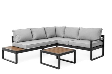 ТЕРРАСА САДОВАЯ МЕБЕЛЬ СОВРЕМЕННЫЙ УГЛОВОЙ ДИВАН АЛЮМИНИЕВЫЙ NICE