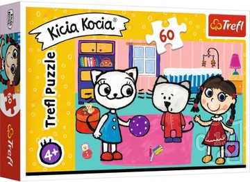 PUZZLE 60 el KICIA KOCIA Z PRZYJACIÓŁMI BAJKA