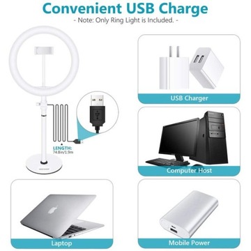 Lampa pierścieniowa LED Neewer USB 25cm YouTube