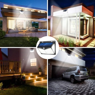 СОЛНЕЧНАЯ СВЕТОДИОДНАЯ ЛАМПА 40ВТ НАСТЕННЫЙ ДАТЧИК 3 РЕЖИМА