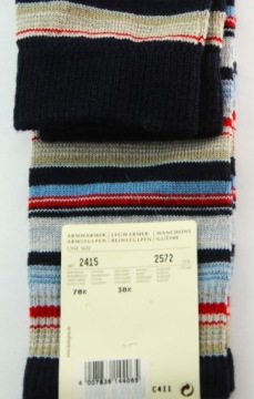 ГЕТРЫ BURLINGTON ШЕРСТЬ 70% CRYO STRIPES СИНИЙ -40%