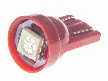 Żarówka LED W5W W3W T10 24V DC OPTICON Czerwony