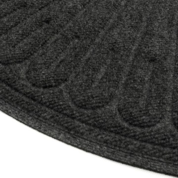 НАРУЖНЫЙ ДВЕРНОЙ КОВРИК, ПОЛУКРУГ, КОВрик ДЛЯ ОБУВИ, 60x90СМ, ЧЕРНЫЙ