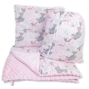 ZESTAW PRZEDSZKOLAKA KOŁDRA 100X135 + PODUSZKA 3W1