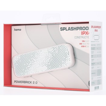 HAMA MOBILE BT PowerBrick 2.0 8 Вт БЕЛЫЙ