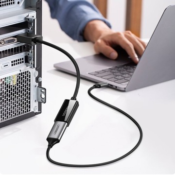 Кабель-переходник для монитора ноутбука с DisplayPort на HDMI, 4K 30Гц, UGREEN