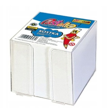 KOSTKA BIUROWA NIEKLEJONA W POJEMNIKU 85X85 BIAŁA PASTELLO