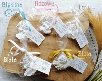 Гипсовые ангелочки-благодарницы для гостей Первого Причастия