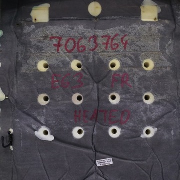 BMW E63 PODPORA SEDADLA PŘEDNÍ OHŘÍVAČ ČERNÁ KŮŽE