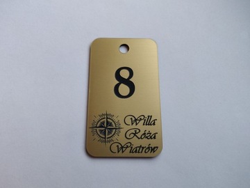 Номера гардероба и брелоки для ключей гостиницы 6х3